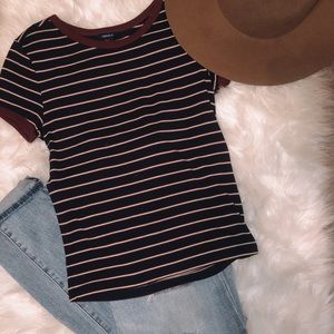Navy striped tee